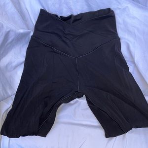 Black Aerie 7/8 High Waited Crossover Offline Real Me Leggings SHORT
